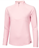 GREEN LAMB Elizabeth Jacquard Long Sleeve 1/2 Zip Top 094 Blossom