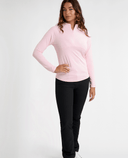 GREEN LAMB Elizabeth Jacquard Long Sleeve 1/2 Zip Top 094 Blossom
