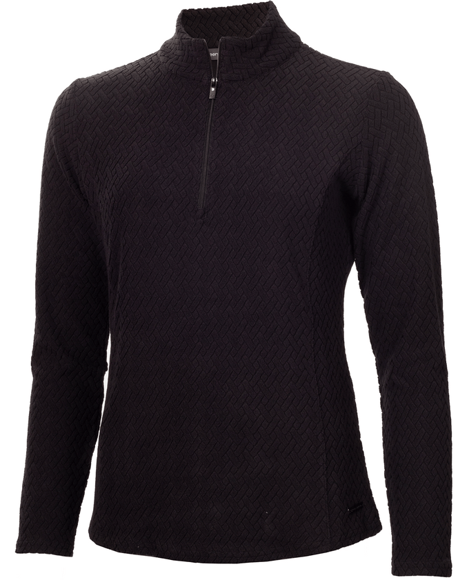 GREEN LAMB Elke Fleece Long Sleeve 1/2 Zip 095 Black