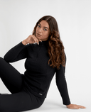 GREEN LAMB Elke Fleece Long Sleeve 1/2 Zip 095 Black