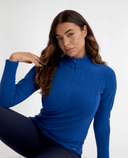 GREEN LAMB Elke Fleece Long Sleeve 1/2 Zip 095 Electric Blue