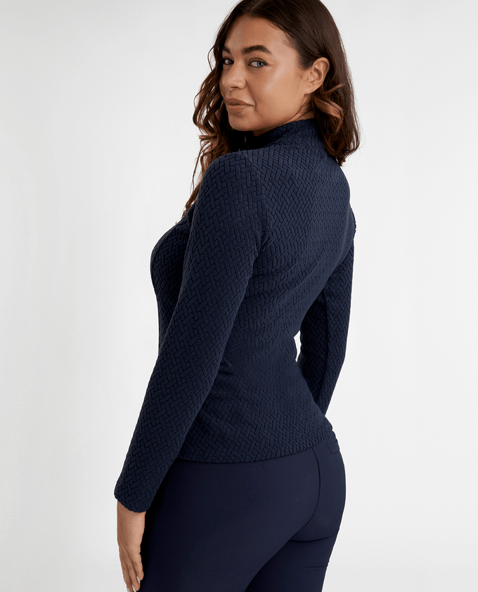 GREEN LAMB Elke Fleece Long Sleeve 1/2 Zip 095 Navy