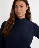 GREEN LAMB Elke Fleece Long Sleeve 1/2 Zip 095 Navy