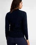 GREEN LAMB Elsa Windstopper Lined Spot Cardigan 101 Navy