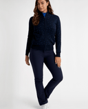 GREEN LAMB Elsa Windstopper Lined Spot Cardigan 101 Navy