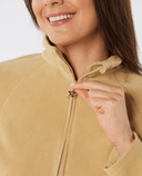 SWING OUT SISTER Frankie 1/4 Zip Fleece Caramel Latte