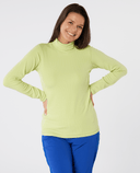 SWING OUT SISTER Natasha Ribbed Roll Neck Green Glow