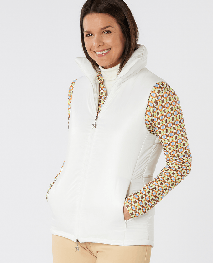 SWING OUT SISTER Cassia Active Vest Optic White