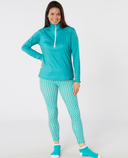 SWING OUT SISTER Heidi 1/4 Zip Fleeced Mid Layer Megabyte Teal