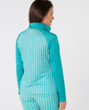 SWING OUT SISTER Heidi 1/4 Zip Fleeced Mid Layer Megabyte Teal