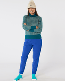 SWING OUT SISTER Donna Knit Roll Neck Megabyte Teal