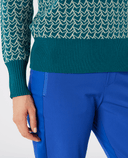 SWING OUT SISTER Donna Knit Roll Neck Megabyte Teal