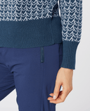 SWING OUT SISTER Donna Knit Roll Neck Megabyte Navy
