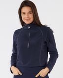 SWING OUT SISTER Frankie 1/4 Zip Fleece Navy Blazer