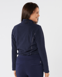 SWING OUT SISTER Frankie 1/4 Zip Fleece Navy Blazer