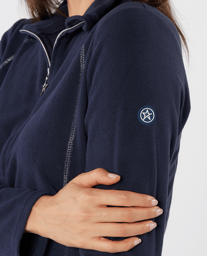 SWING OUT SISTER Frankie 1/4 Zip Fleece Navy Blazer