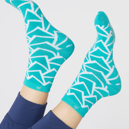 SWING OUT SISTER Hotty Winter Socks 2 Pack Megabyte Teal - One Size / Megabyte Teal