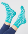 SWING OUT SISTER Hotty Winter Socks 2 Pack Megabyte Teal