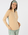 SWING OUT SISTER Heather 1/4 Zip Pattern Fleece Noughty Green