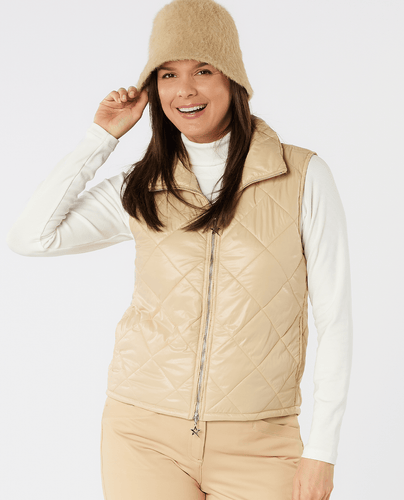SWING OUT SISTER Maria Active Vest Parchment Powder