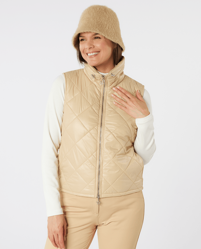 SWING OUT SISTER Maria Active Vest Parchment Powder