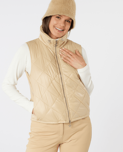 SWING OUT SISTER Maria Active Vest Parchment Powder