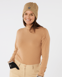 SWING OUT SISTER Natasha Ribbed Roll Neck Caramel Latte