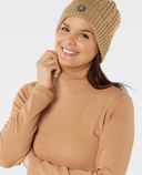 SWING OUT SISTER Natasha Ribbed Roll Neck Caramel Latte