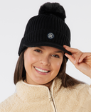 SWING OUT SISTER Polly Peak Bobble Hat Black