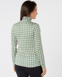 SWING OUT SISTER Paloma Pattern Roll Neck Noughty Green