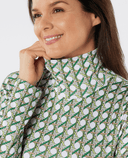 SWING OUT SISTER Paloma Pattern Roll Neck Noughty Green