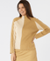 SWING OUT SISTER Rebecca Ribbed Knit Caramel & Parchment
