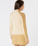 SWING OUT SISTER Rebecca Ribbed Knit Caramel & Parchment