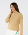 SWING OUT SISTER Frankie 1/4 Zip Fleece Caramel Latte