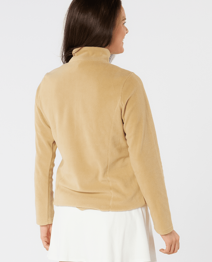 SWING OUT SISTER Frankie 1/4 Zip Fleece Caramel Latte