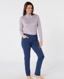 SWING OUT SISTER Paloma Pattern Roll Neck Noughty Pink