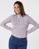SWING OUT SISTER Paloma Pattern Roll Neck Noughty Pink