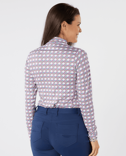 SWING OUT SISTER Paloma Pattern Roll Neck Noughty Pink