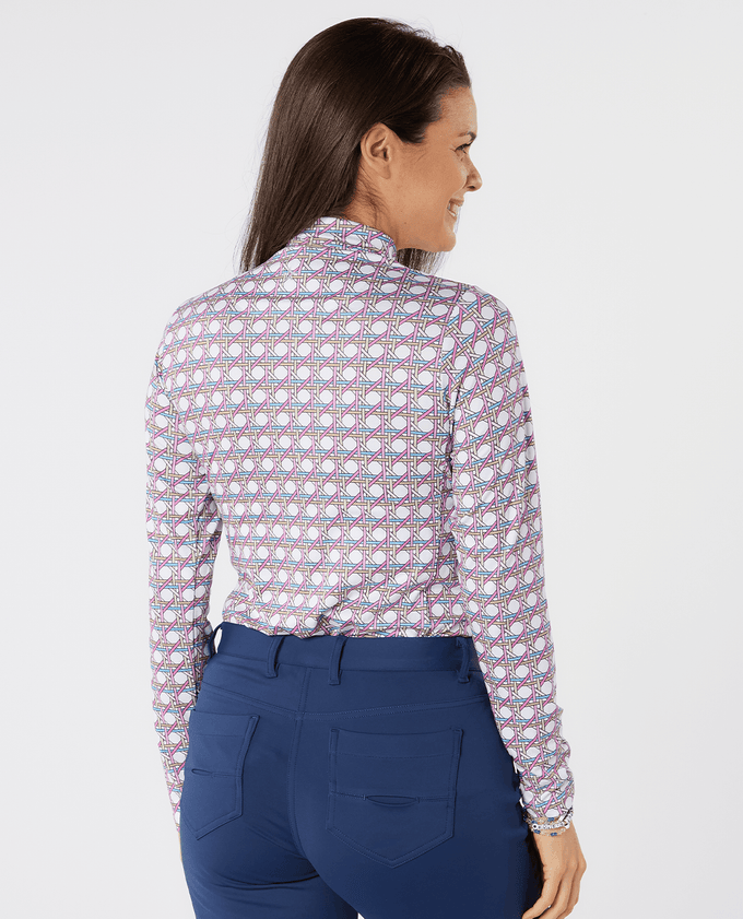 SWING OUT SISTER Paloma Pattern Roll Neck Noughty Pink