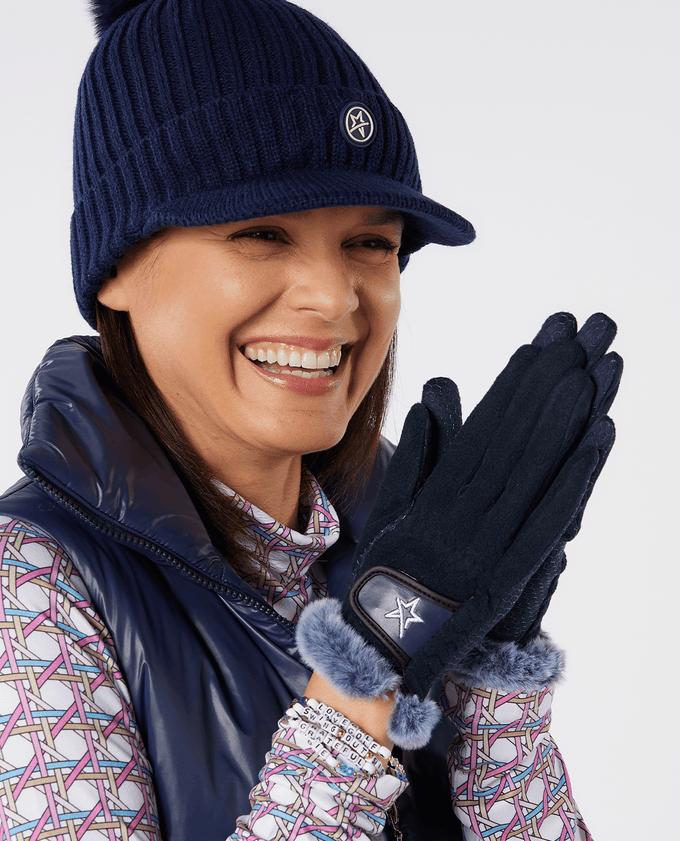 SWING OUT SISTER Winter Gloves Pair Navy