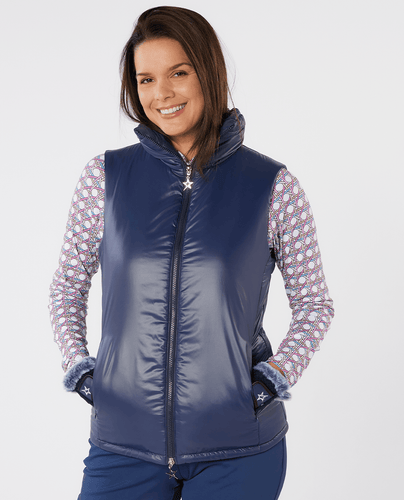 SWING OUT SISTER Cassia Active Vest Navy Blazer