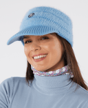 SWING OUT SISTER Natasha Ribbed Roll Neck Blue Aura
