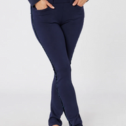 SWING OUT SISTER Amber 2.0 Pull On Winter Trouser Short 29'' Navy - 10 / TrNavy