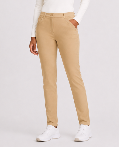 SWING OUT SISTER Elsa Winter Trouser Short 29'' Caramel Latte