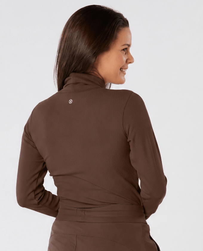 SWING OUT SISTER Natasha Ribbed Roll Neck Cocoa Beach