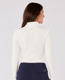 SWING OUT SISTER Natasha Ribbed Roll Neck Optic White