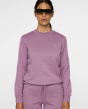 J.Lindeberg Alpha Brushed Crew Neck Sweater Very Grape