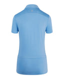 SWING OUT SISTER Amelie Cap Sleeve Polo Tranquil Blue