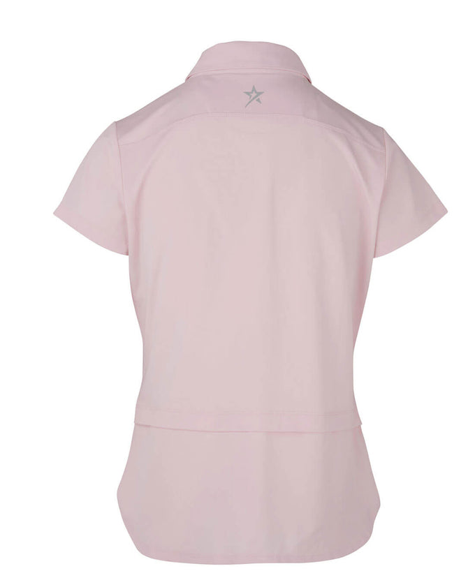 SWING OUT SISTER Amelie Cap Sleeve Polo Cherry Blossom