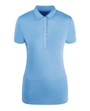 SWING OUT SISTER Amelie Cap Sleeve Polo Tranquil Blue